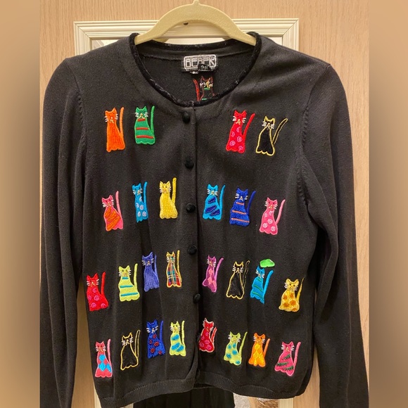 Berek2 Sweaters - Vintage Cat Sweater cardigan S